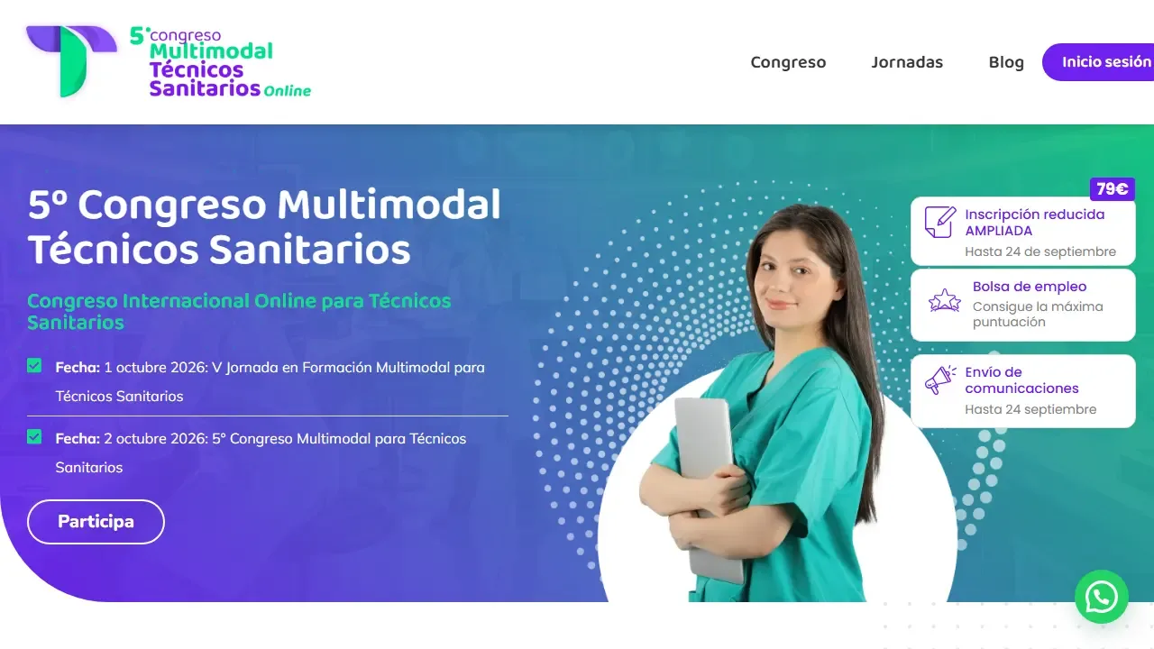 Web oficial del Congreso Multimodal de Técnicos Sanitarios